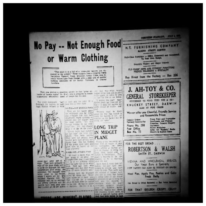 Newspaper article from Northern Standard, 4 July 1949