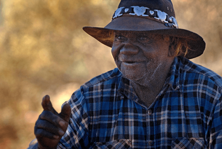 a photo of an Alyawarran man