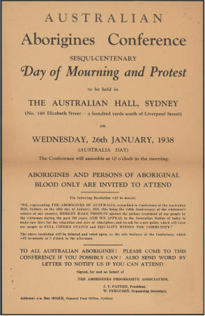 Photo of Australian Aborigines Conference Letter 1938