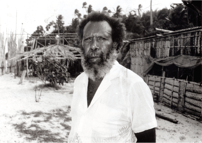 A black and white photo of Eddie Koiki Mabo