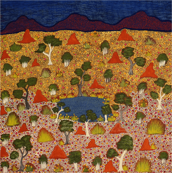 A photo of the painting View of Country After Rain painting by Rosemary Pula Beasley.