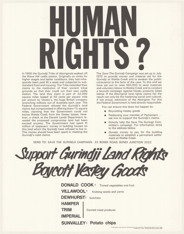 A political protest poster published in Sydney by A. J. Kelly. Source: National Library of Australia